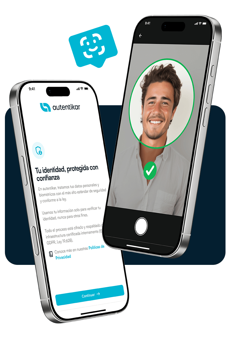 App de Autentikar: onboarding y prueba de vida